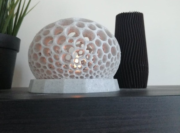 voronoi lamp  in White Natural Versatile Plastic