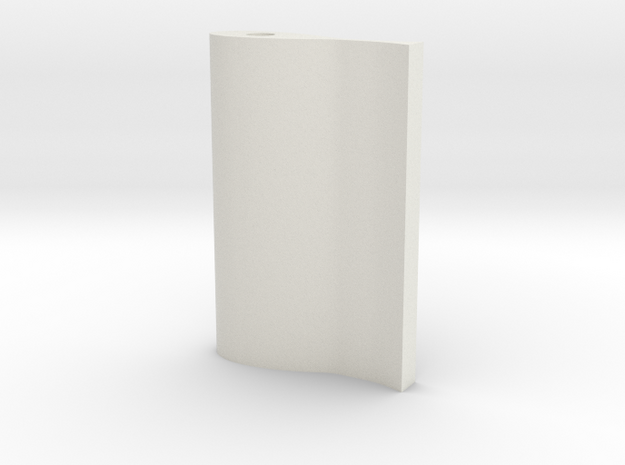1.5 in² Rudder For 1.5" Prop, Single/Dual Rudder  in White Natural Versatile Plastic