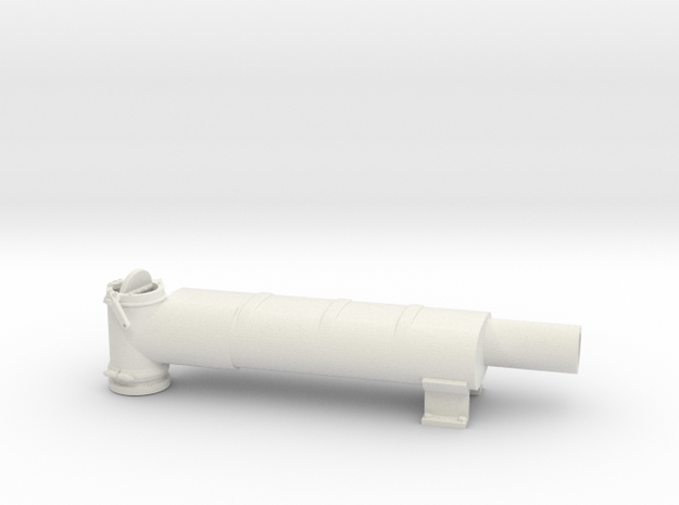 Elco Muffler Port V68 16th v1 in White Natural Versatile Plastic