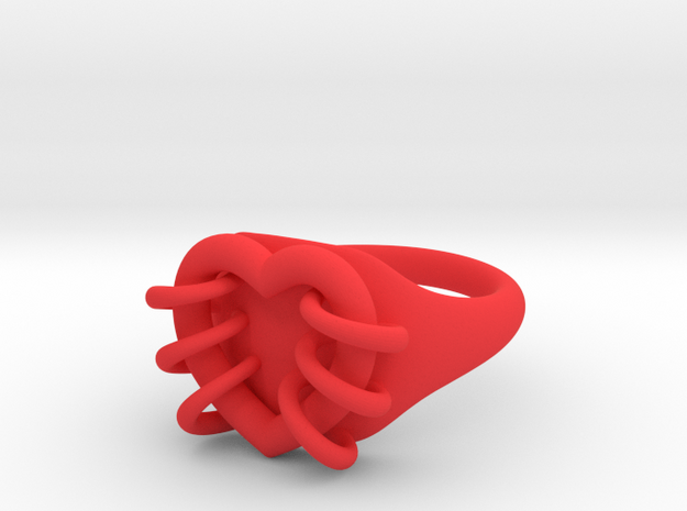 You are mine ring in Red Processed Versatile Plastic