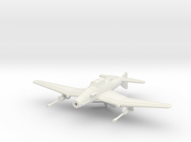 1/144 Junkers Ju-187 flight mode in White Natural Versatile Plastic