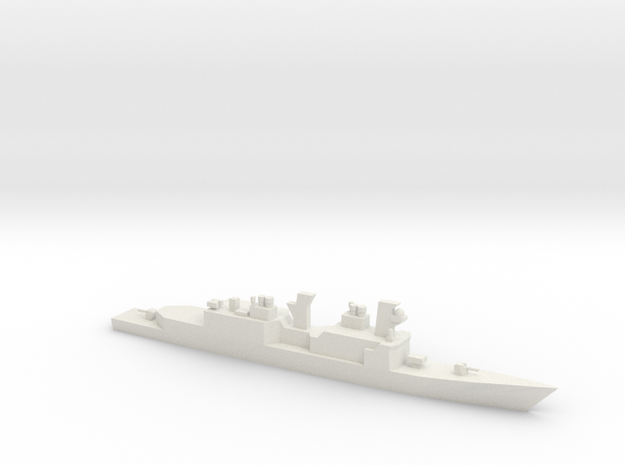 USS Hayler, Original Plan, 1/1250 in White Natural Versatile Plastic