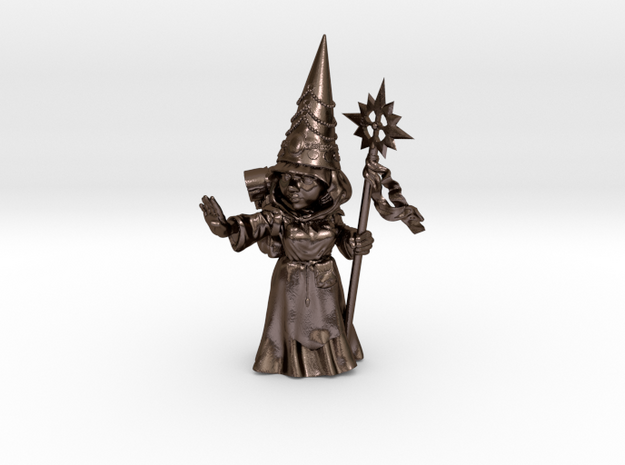 Gnomess in Polished Bronze Steel