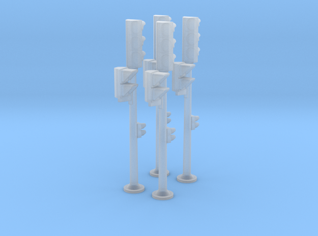 Semáforo-bajo-peatones-H0-SETx4-proto-01 in Smooth Fine Detail Plastic