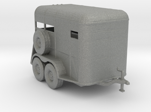 V2 Horse Trailer 160 Scale in Gray PA12