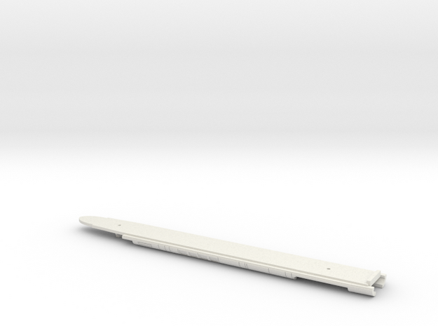 Siemens Velaro End Carriage Chassis ICE 407/E320 in White Natural Versatile Plastic: 1:160 - N