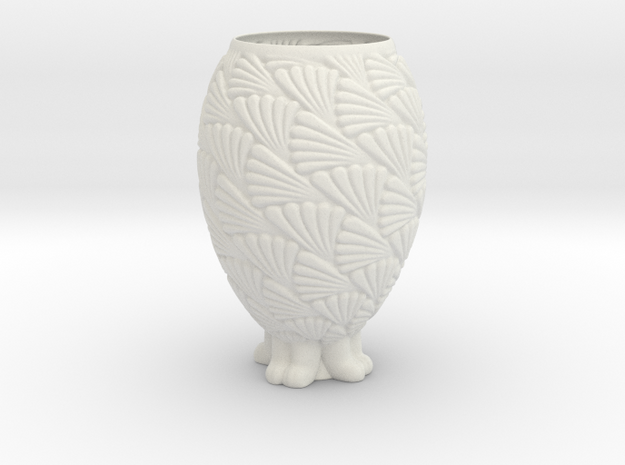Vase 04022021 in White Natural Versatile Plastic