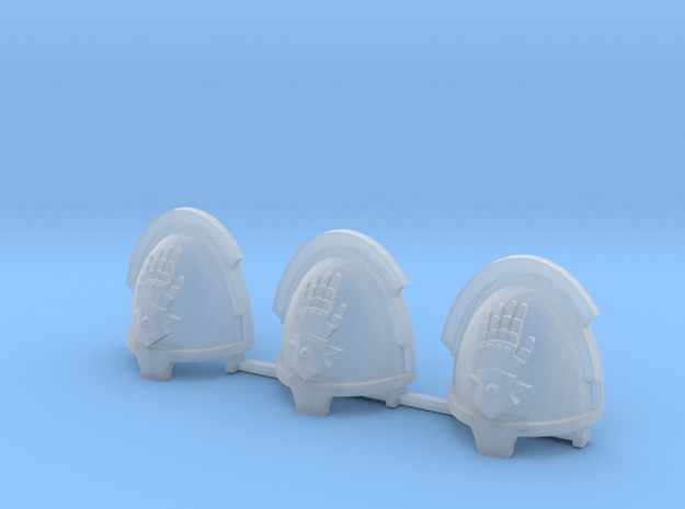 Steel Handed Warriors Bladeguards pads x3 L #2 in Smooth Fine Detail Plastic