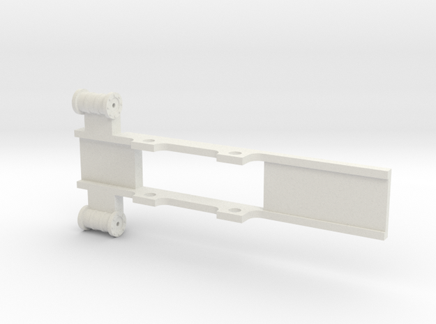 0 gauge box tank chassis in White Natural Versatile Plastic