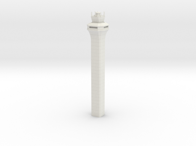 Denver Airport ATC Tower - Various Scales in White Natural Versatile Plastic: 1:500