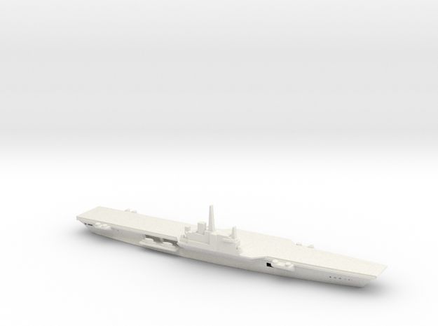 1/600 Scale HMS Centaur in White Natural Versatile Plastic