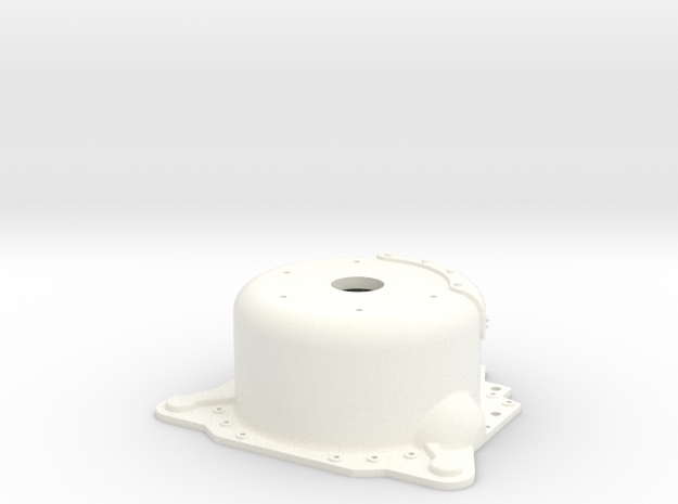 1/12 Lenco 7.5" Dp Bellhousing (With Starter Mnt) in White Processed Versatile Plastic