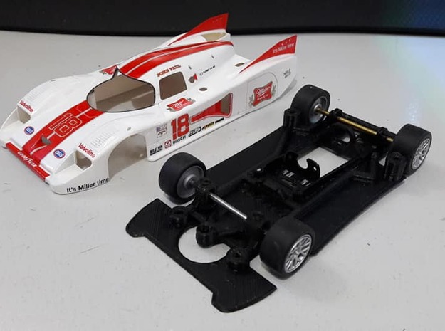 Chassis for SRC Lola T600 in White Natural Versatile Plastic
