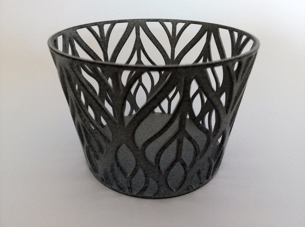 Basket 6 in White Natural Versatile Plastic