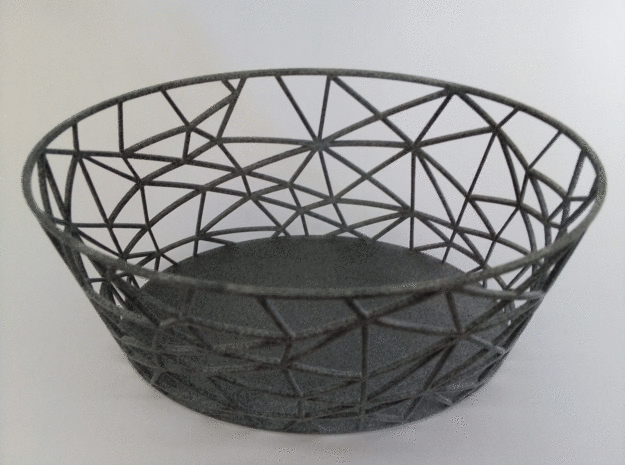 Basket 5 in White Natural Versatile Plastic