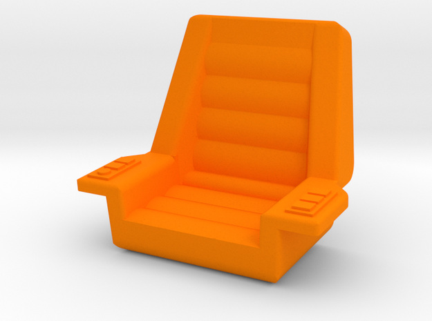 Starcom - Starbase Command - Briefing Room Seat in Orange Processed Versatile Plastic