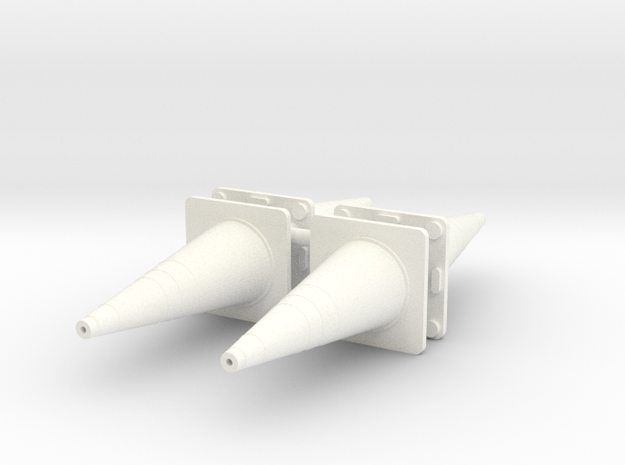 traffic cones 1/25 x4 in White Processed Versatile Plastic