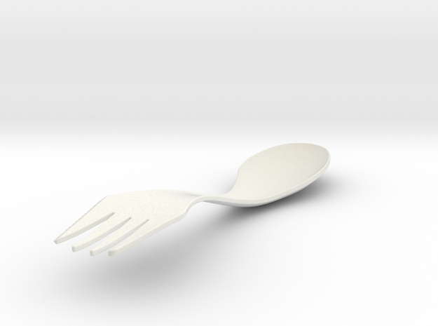 sporknife in White Natural Versatile Plastic