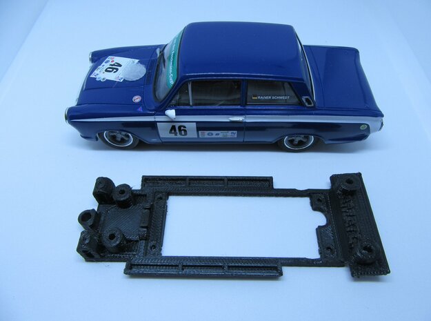 Chassis for Revell Ford Cortina Mk1 in White Natural Versatile Plastic