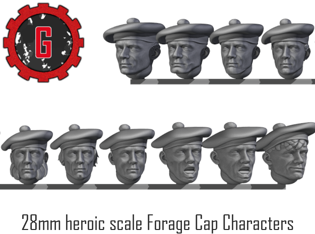 28mm heroic scale Characterful Napoleonic Forage  in Tan Fine Detail Plastic: Small