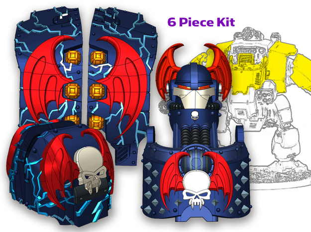 Nightmare Legion : Full Atlas Pattern Kit in Tan Fine Detail Plastic