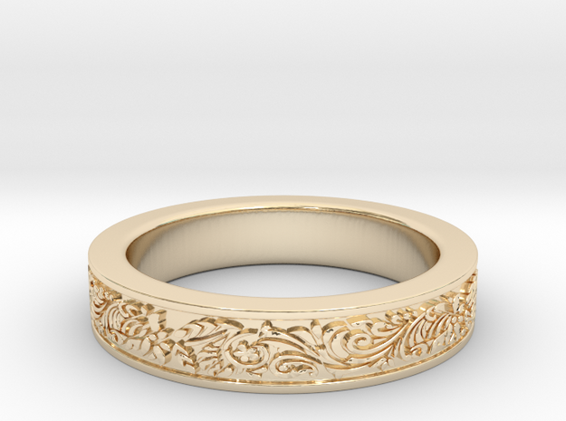 Celtic Wedding Ring 11 in 14K Yellow Gold