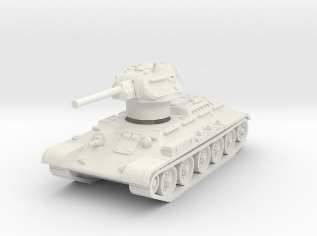 T-34-76 1942 fact. 112 late 1/76 in White Natural Versatile Plastic