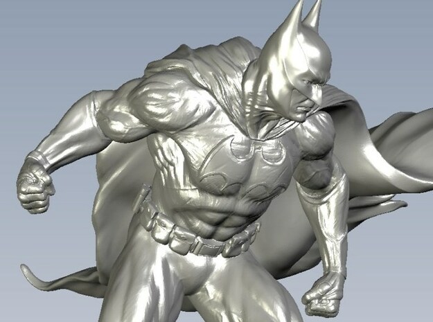 1/87 scale Batman superhero figure in Clear Ultra Fine Detail Plastic