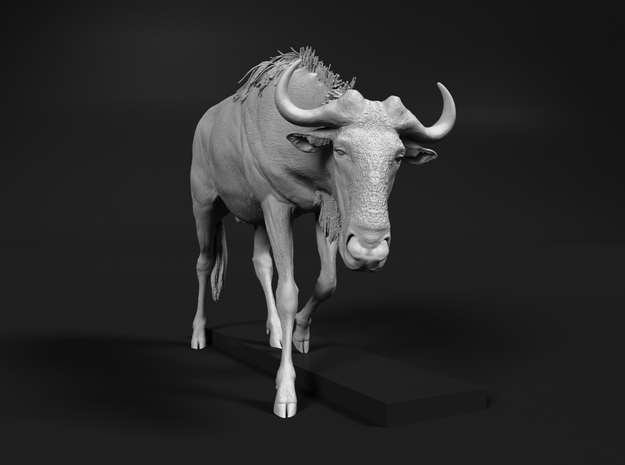 Blue Wildebeest 1:48 Male on uneven surface 1 in Tan Fine Detail Plastic