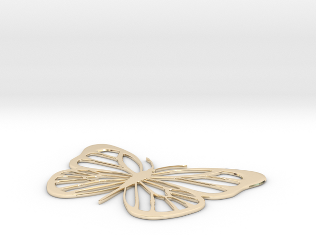 Butterfly in 14k Gold Plated Brass