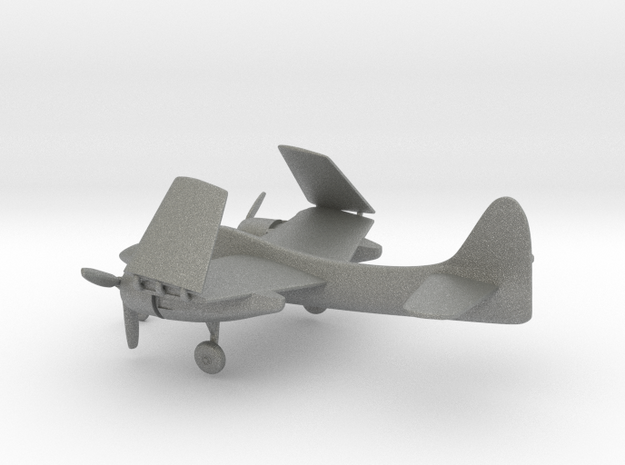 Grumman F7F Tigercat (folded wings) in Gray PA12: 1:200
