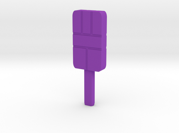 Gari Robo-kun Popsicle Transformer in Purple Processed Versatile Plastic: Small