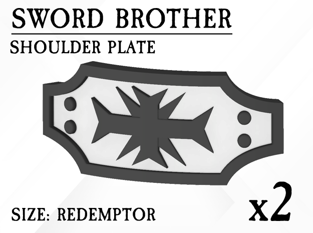 Redemptor Black Templar Sword Brother Attachment in Tan Fine Detail Plastic