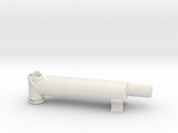 Elco Muffler Port 24th v1 in White Natural Versatile Plastic