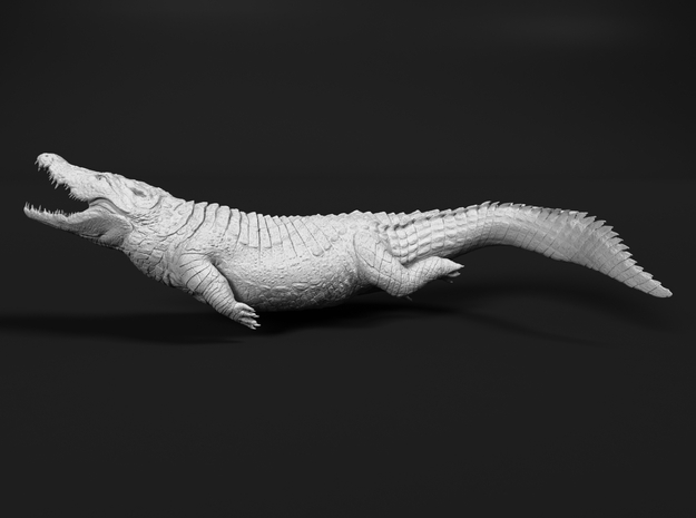 Nile Crocodile 1:48 Smaller one attacks in water in Smooth Fine Detail Plastic