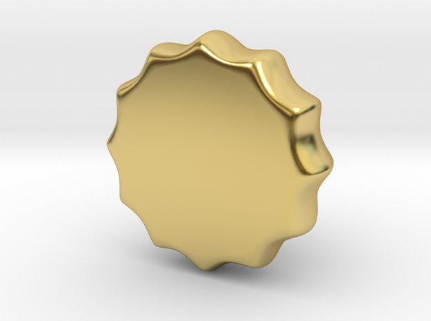 1/6 USN Telegraph Knob in Polished Brass