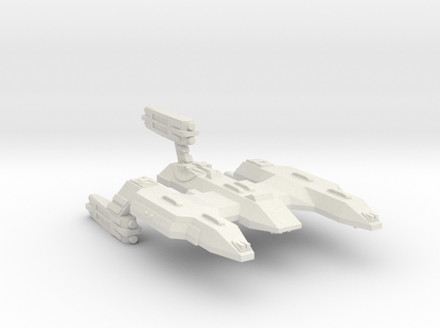 3788 Scale Lyran X-Ship Wildcat-X Battlecruiser in White Natural Versatile Plastic