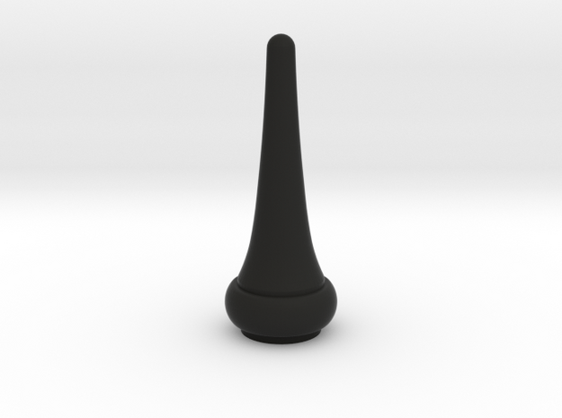 Signal Semaphore Finial Pointed Cone 1:19 scale in Black Natural Versatile Plastic