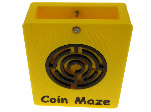 Coin Maze in White Natural Versatile Plastic