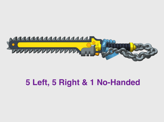 11x Roto Sword : Chained Marauder in Tan Fine Detail Plastic