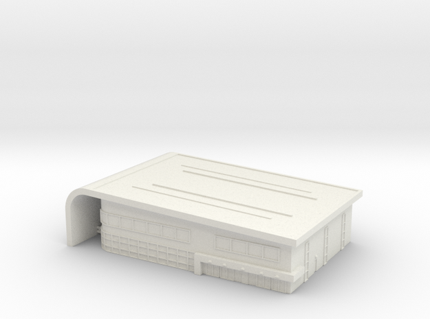 Airport FBO Private Terminal - Various Scales in White Natural Versatile Plastic: 1:400