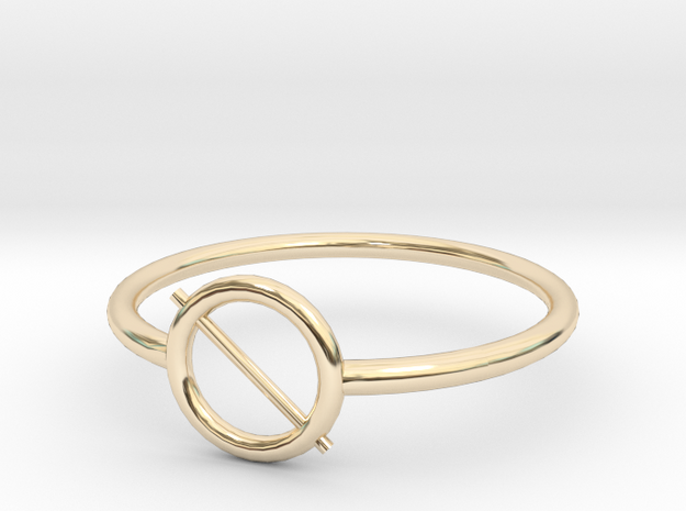 dom lo o ring size 7 in 14K Yellow Gold