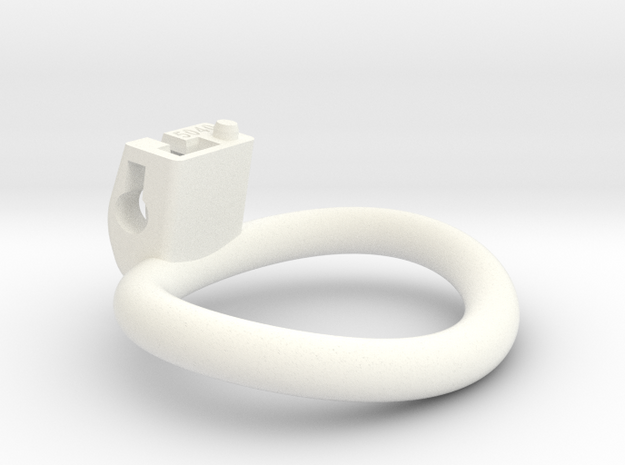 Cherry Keeper Ring G2 - 50x40mm Wide Oval ~45.1mm in White Processed Versatile Plastic