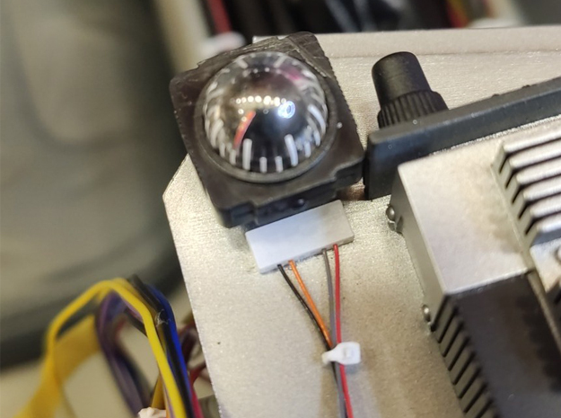 1:6 BTTF DeLorean Compass Plug in Clear Ultra Fine Detail Plastic