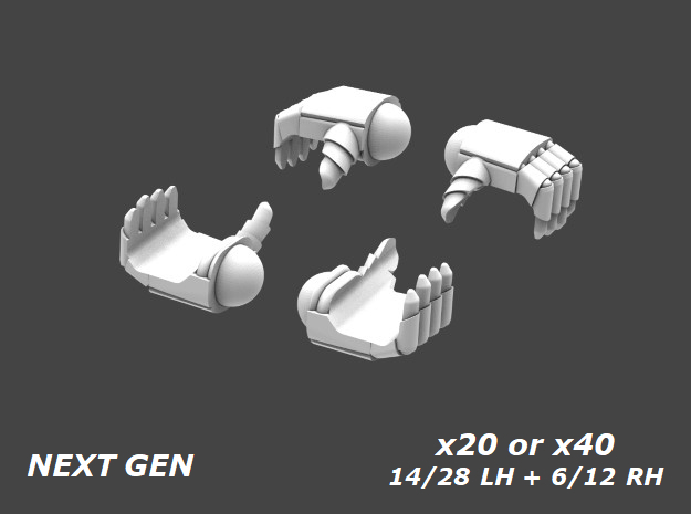 49003 Next Gen Rifle Barrel Hands x20 or x40 in Tan Fine Detail Plastic: Medium