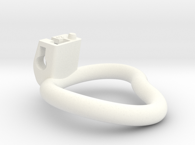 Cherry Keeper Ring G2 - 42mm Kidney-Left in White Processed Versatile Plastic