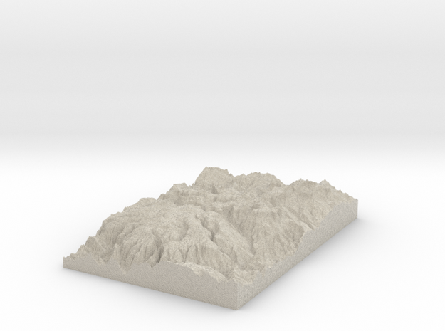 Model of Indian Lake in Natural Sandstone