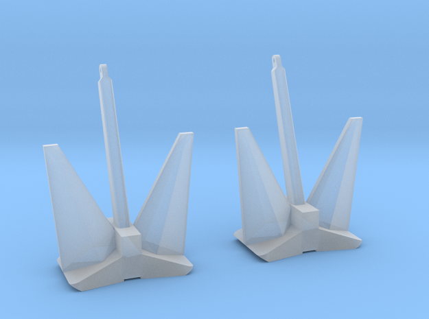 1/100 HMS Anchor Set x2 in Smooth Fine Detail Plastic