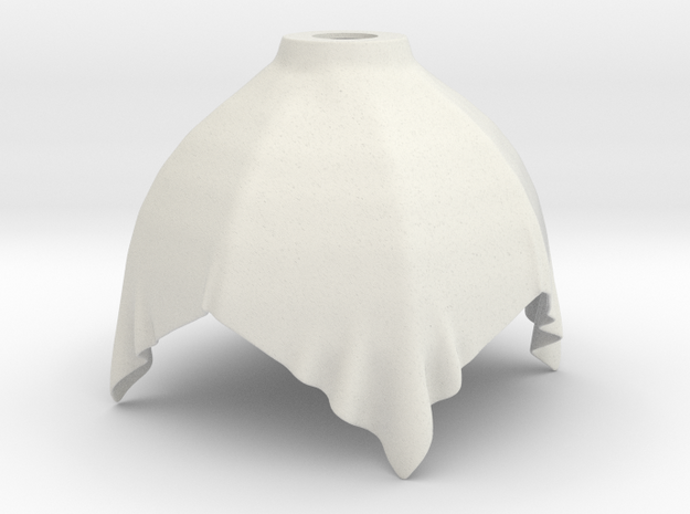 Cloth Lamp 3 in White Natural Versatile Plastic