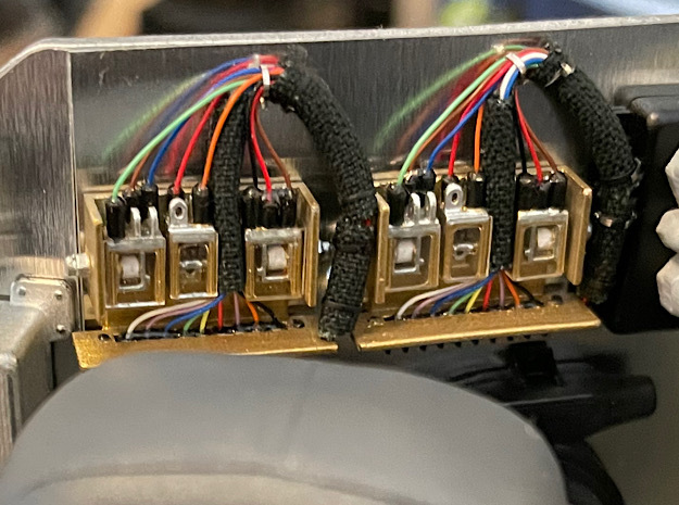 1:8 BTTF DeLorean golden relays in Clear Ultra Fine Detail Plastic